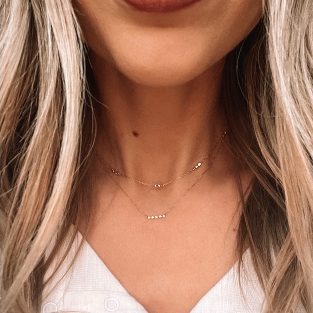 Dana Rebecca Designs Lulu Jack Double Station Bezel necklace